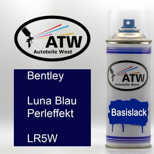 Bentley, Luna Blau Perleffekt, LR5W: 400ml Sprühdose, von ATW Autoteile West.